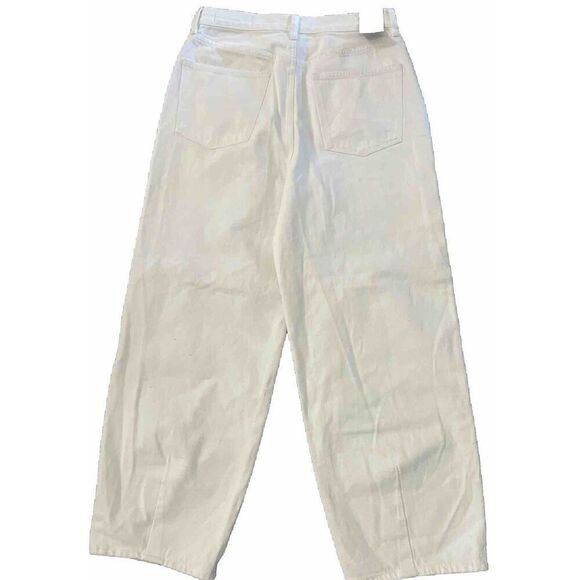 ALLSAINTS ‘Jayce’ jeans White Women’s Wide Leg High Rise Cropped Sz 29 NEW $199 - Picture 6 of 6